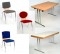 Restposten Stühle Tische Stapelstühle  Klapptische für Kantine, Hotel, Restaurant, Seminar, Veranstaltung