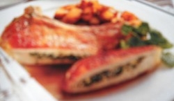 Kotelett mit Kräuterfüllung