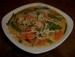 Gemüse mit Reiswein & Sojasoße, Schweinefilet und Asiatische Eiernudeln picture