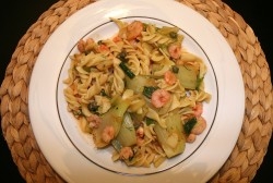 Fenchel-Krabben-Nudeln