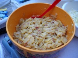 Kartoffelsalat mit Dörrfleisch