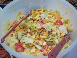 Taco-Salat würzig scharf