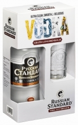 Russian Standard Vodka: Neue Geschenkverpackung mit Longdrinkglas