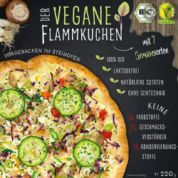 Der vegane Flammkuchen: Tiefkühl-Start Up mit neuer Sorte